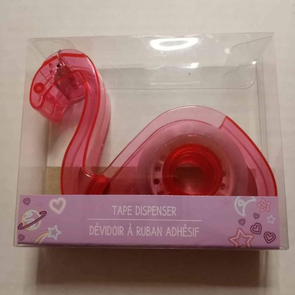 NEW Tape Dispenser Pink Flamingo